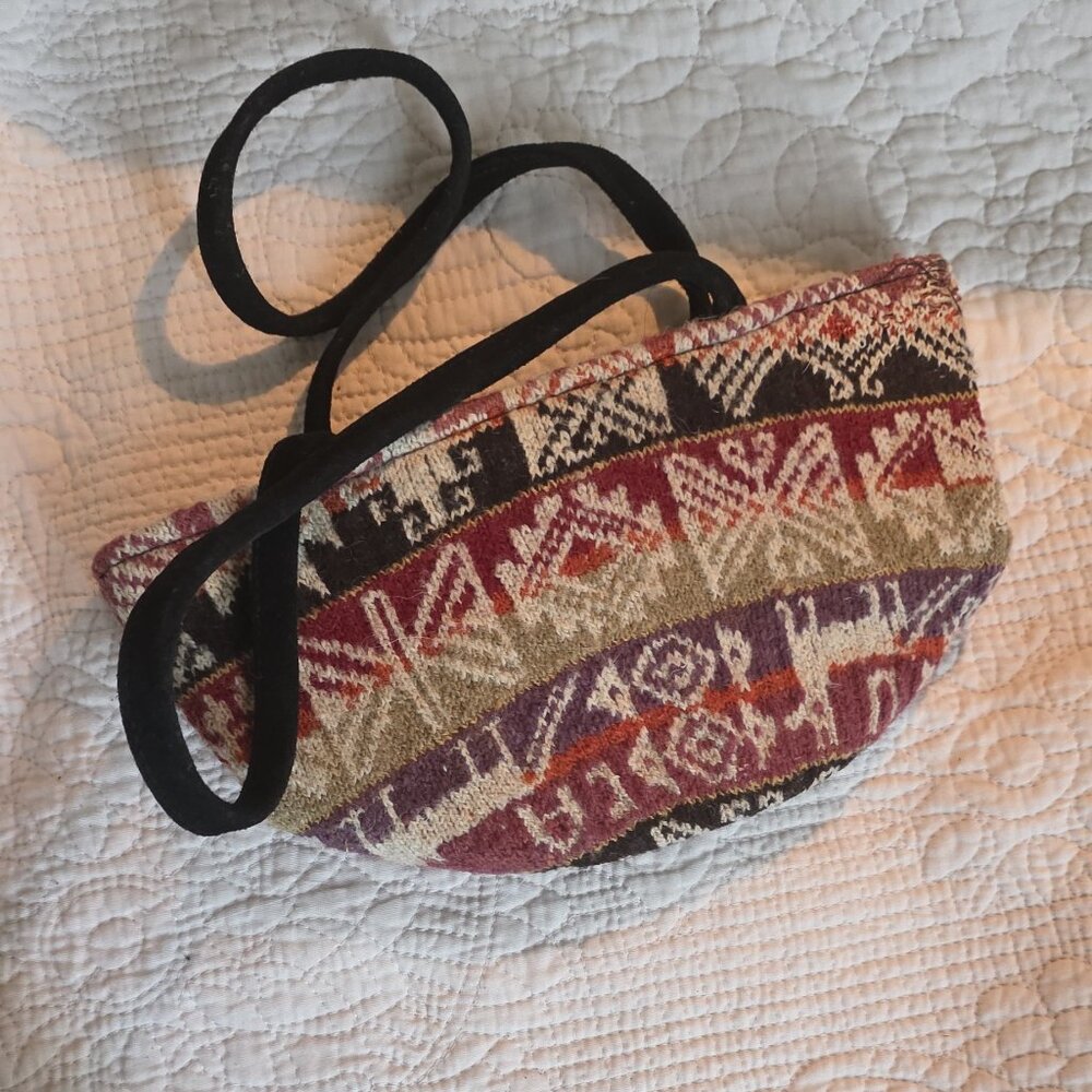 Boho Andean Blanket Purse – Handmade in Peru – Small & Unique – NEW